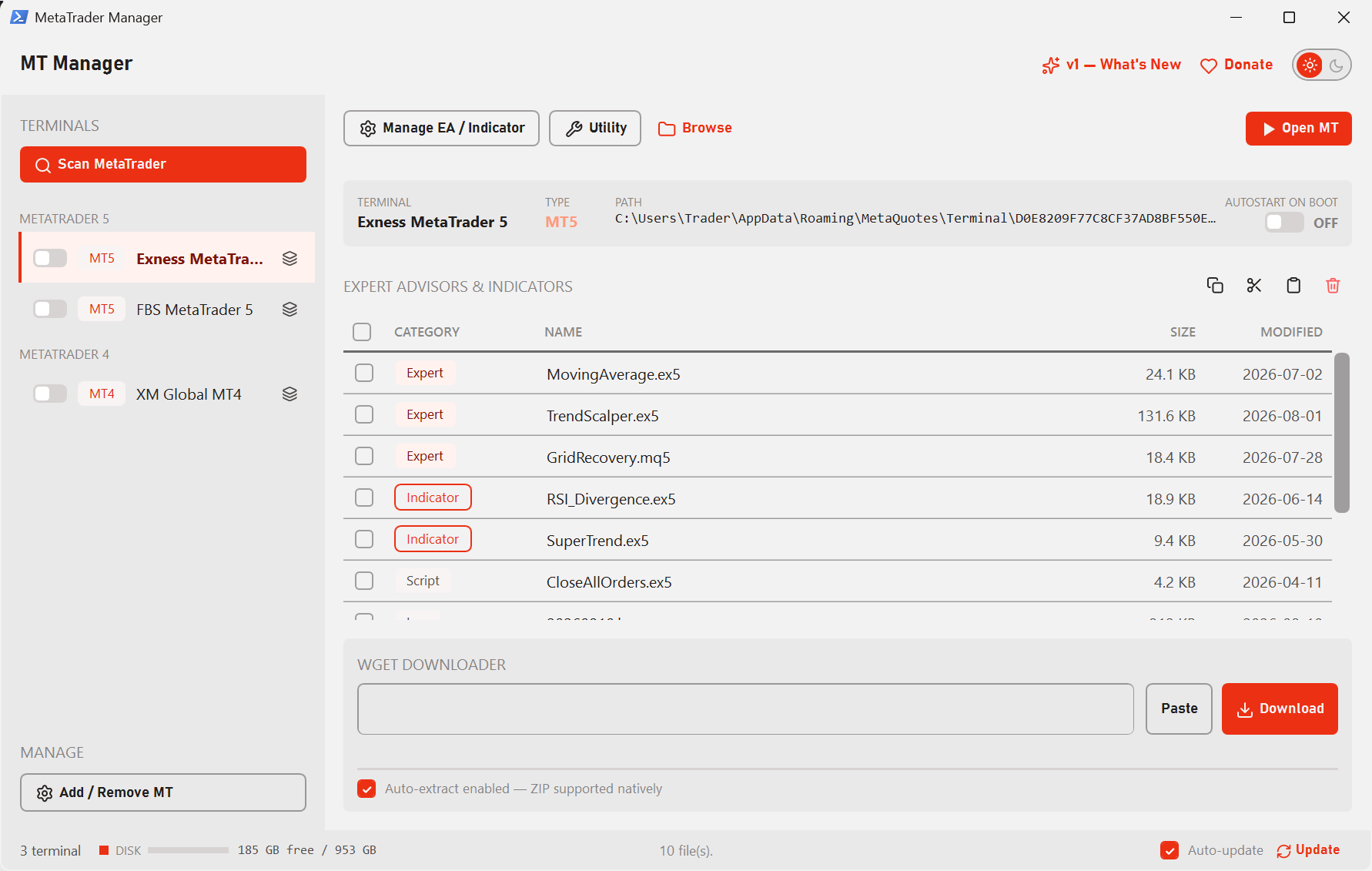 MT Manager in its light theme